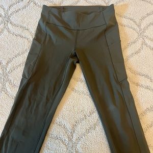 Lulu Lemon Speed-Up Leggings in “dark olive”